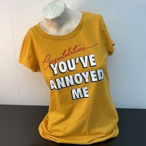 Wound Up Sassy Savage CONGRATULATIONS YOU’VE ANNOYED ME Attitude Top Junior Sz M